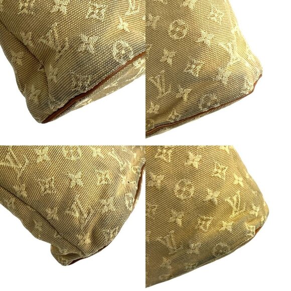 LOUIS VUITTON Monogram LV Mini Lucille PM Bag Beige Camel Brown 2004 Authentic - Picture 6 of 17